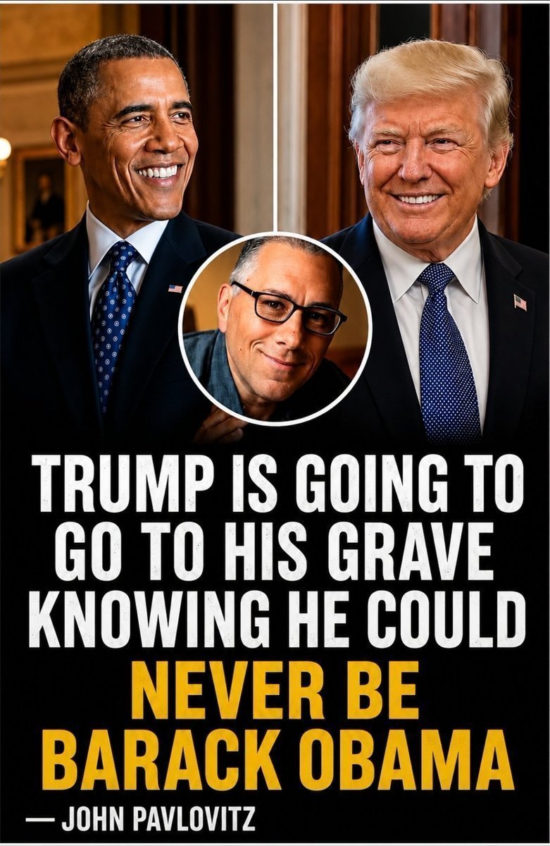 ailanyus's tweet photo. OBAMA: Trump is going to go to his grave knowing he could never be Barack Obama! https://t.co/fKdUXaV1uR