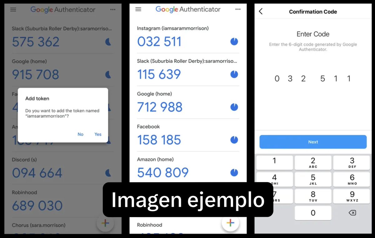 k0dize_'s tweet photo. @HoneyPanqueques A cambiar todo, correos, contraseñas, autenticación a 2 pasos.
Entiendo la angustia, pero mientras tú tengas la autenticación con código desde tu teléfono, poco pueden hacer para acceder a tus cuentas.
Tengo el Google Autenticator y funciona, te da códigos temporales de acceso https://t.co/5YSxFucT4v