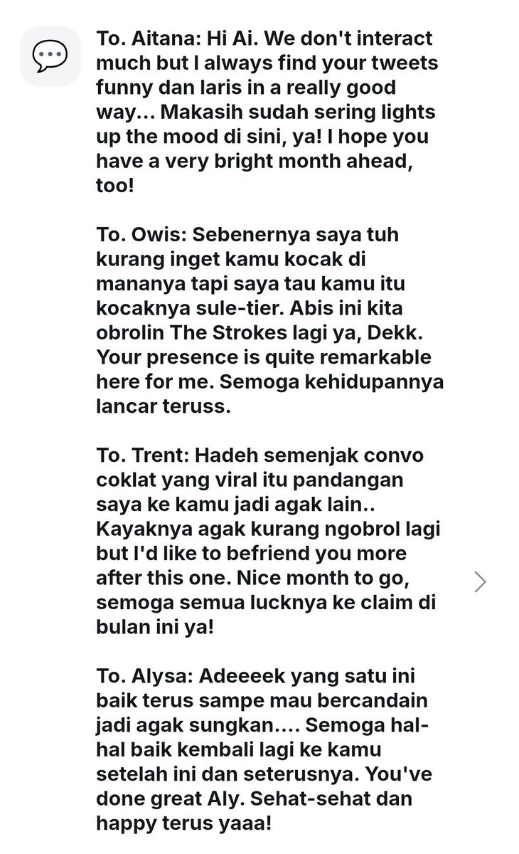 _MisterPapi's tweet photo. Lanjut ada salam salam dari @vamos4shohei untuk Aitana, Owis, Trent, Alysa, Lily, Martin, Etam, Doue, Oscsr dan Arda https://t.co/bymDVWAcpI