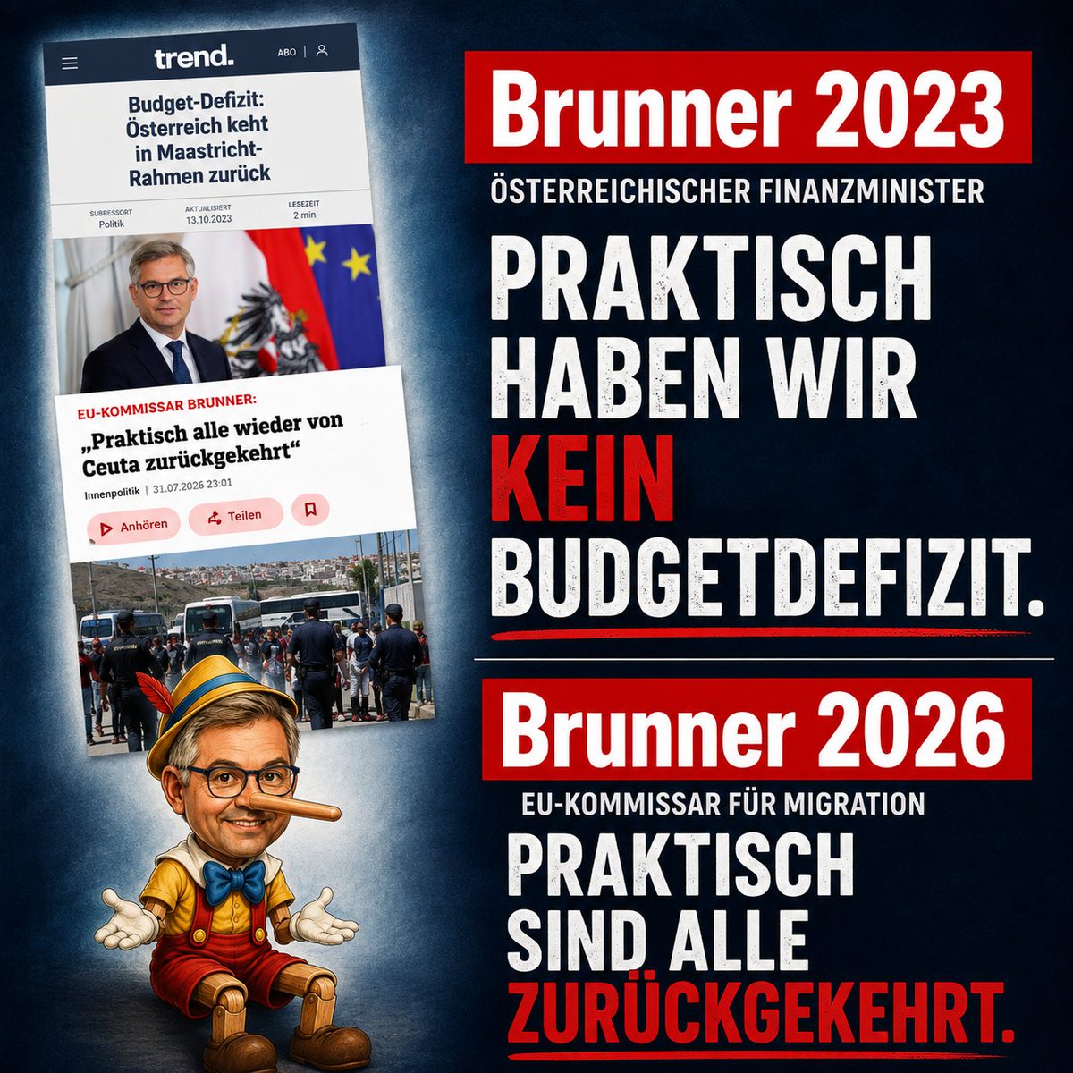 noyfb_1965's tweet photo. @vilimsky Na geh, der Brunner hat doch gesagt, dass die alle zurück sind? 🤔 https://t.co/GhBDNZQoZL
