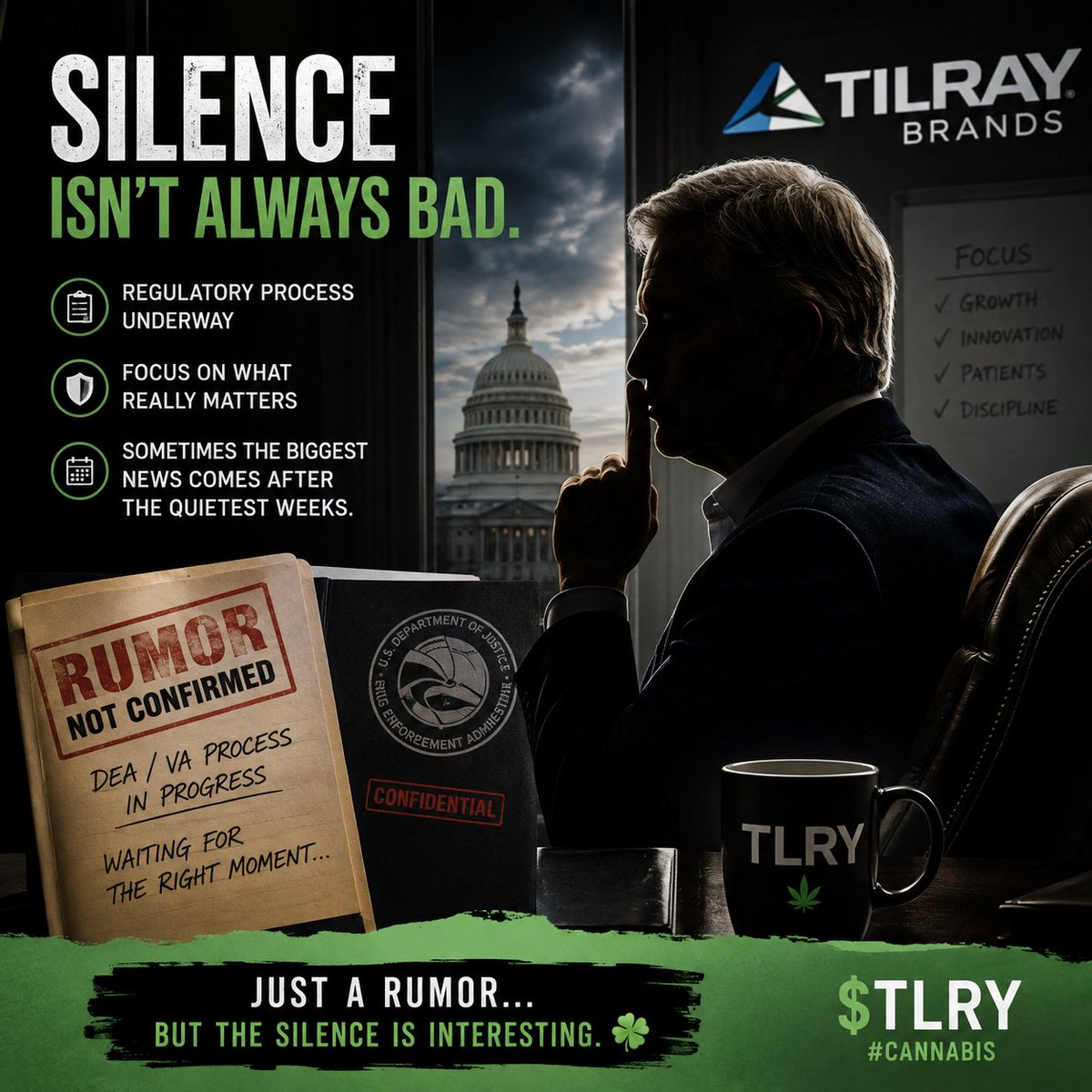 DerErdnussmann's tweet photo. #Tilray Silent? No Interviews?Strange how quiet Irwin Simon has been lately...
Coincidence?
Or is Tilray waiting for regulators before speaking? Veteranen CBD USA program with $TLRY . Is Tilray simply waiting for the right moment? Top Secret Deal? https://t.co/JG2A03cSU0 https://t.co/LoXOIly5Bl