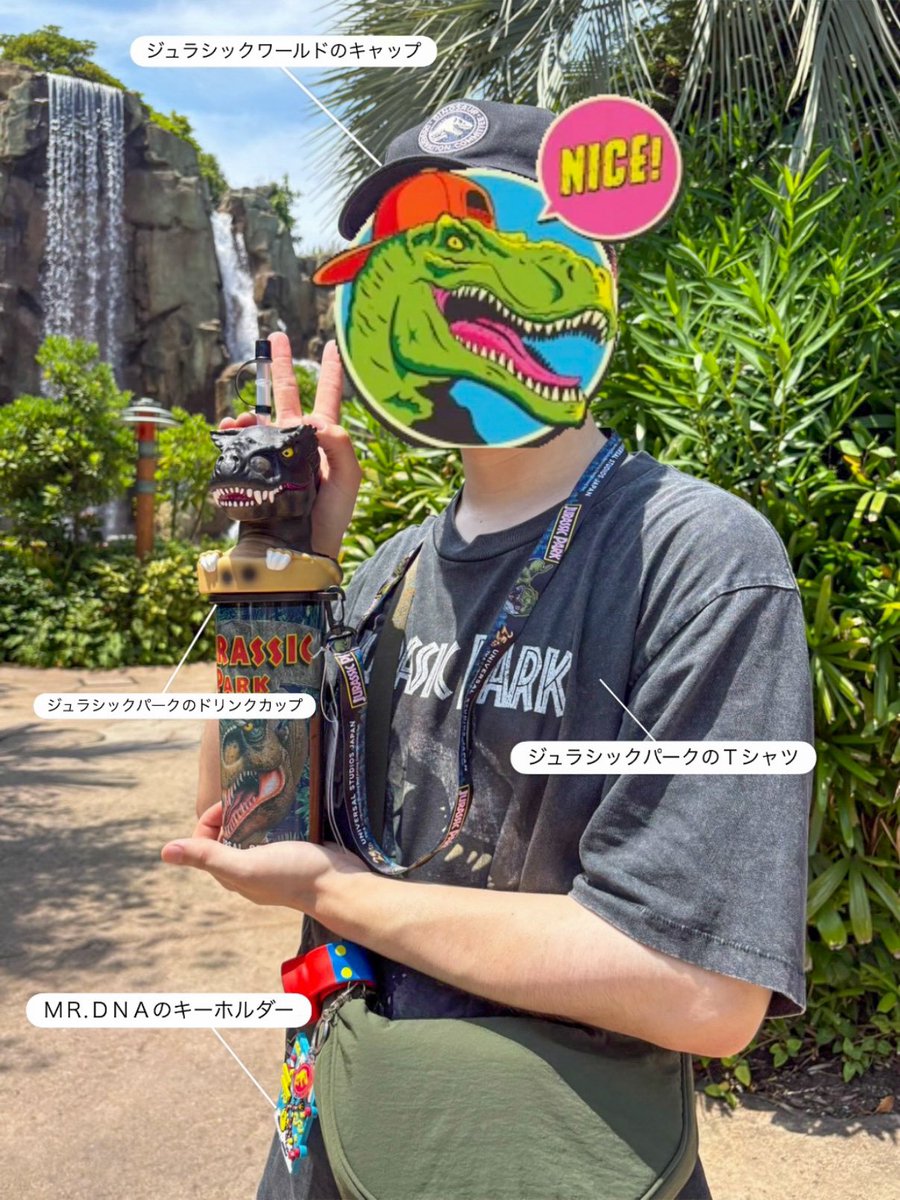 captain_moririn's tweet photo. ドリンクカップ買えてはしゃいでるジュラシック男。 https://t.co/TrzBQytgiO