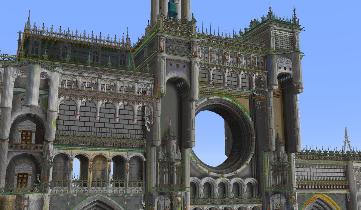 Yzcz___'s tweet photo. #minecraft #Minecraftbuilds #minecraftart #minecraftbuild
Front is basically complete

Gate of Arcadia https://t.co/PJZkMkUYoJ