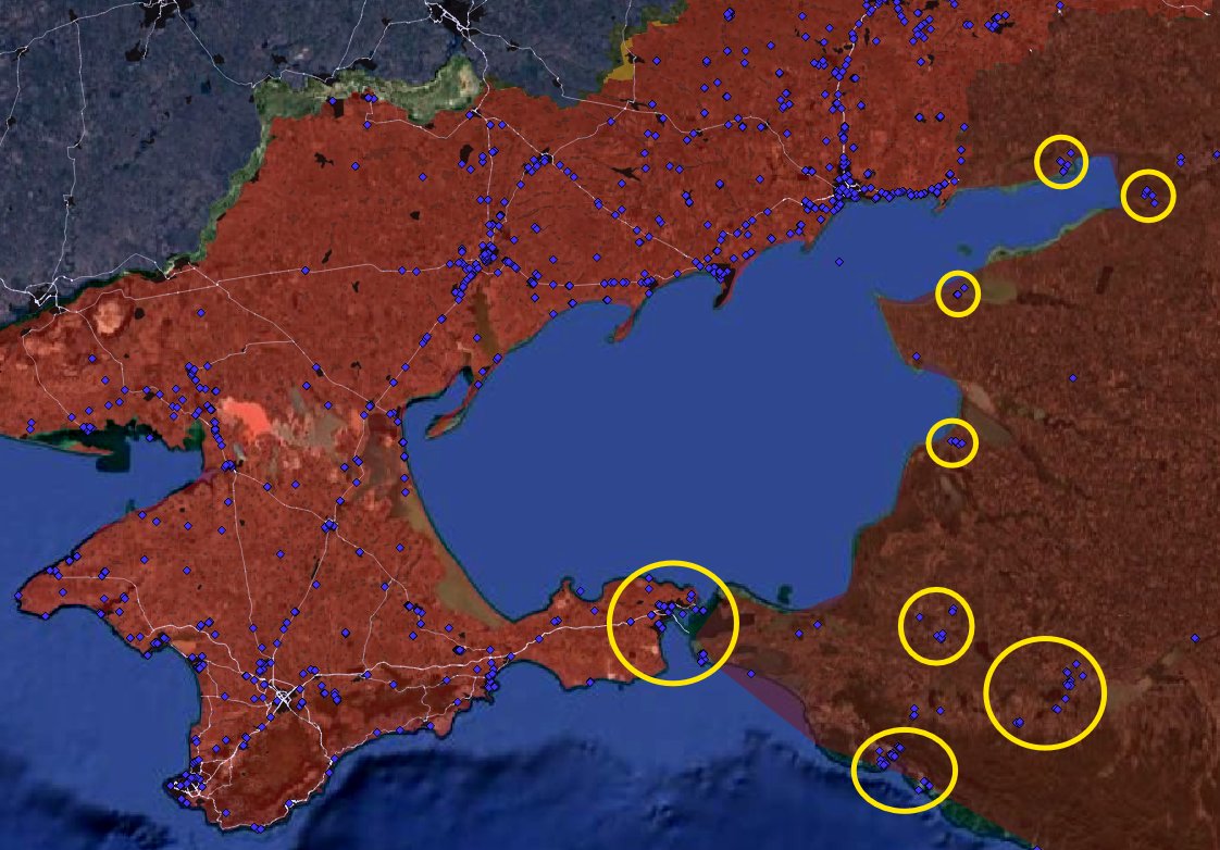 clement_molin's tweet photo. New video of Ukrainian 🇺🇦 strikes on multiple radars and air-defense systems in Krasnodar Krai, in southern Russia 🇷🇺

These strikes on air-defense, coupled with the previous campaign in southern Ukraine and Crimea are opening gaps for long-range strikes against the Russian economy/refineries in the southern part of the country.

If the US were to allow Ukraine to use Starlink over Russia, numerous air-defense systems, radars, and Iskander missiles would be threatened by operator-controlled Ukrainian FP-1/2 drones, mainly in border regions.