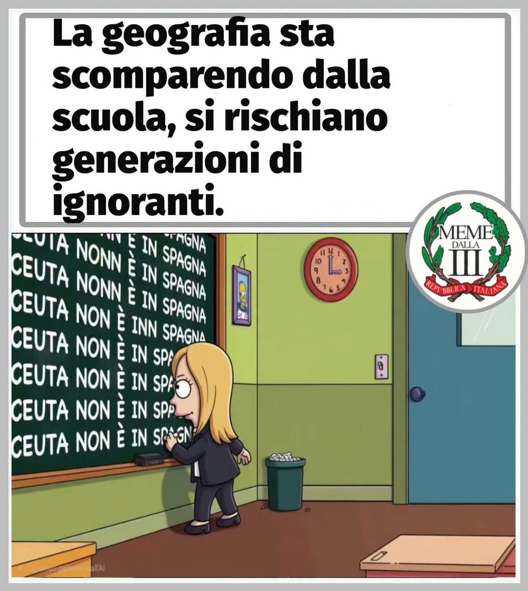 RClausura's tweet photo. Condivisione di meme satirico, con spiegazione seria, dalla pagina "Meme Dalla Terza Repubblica":
https://t.co/rVoL0PvJ2s
#meloni #geografia #memedallaterzarepubblica #condivisione https://t.co/PY68OnWDoY