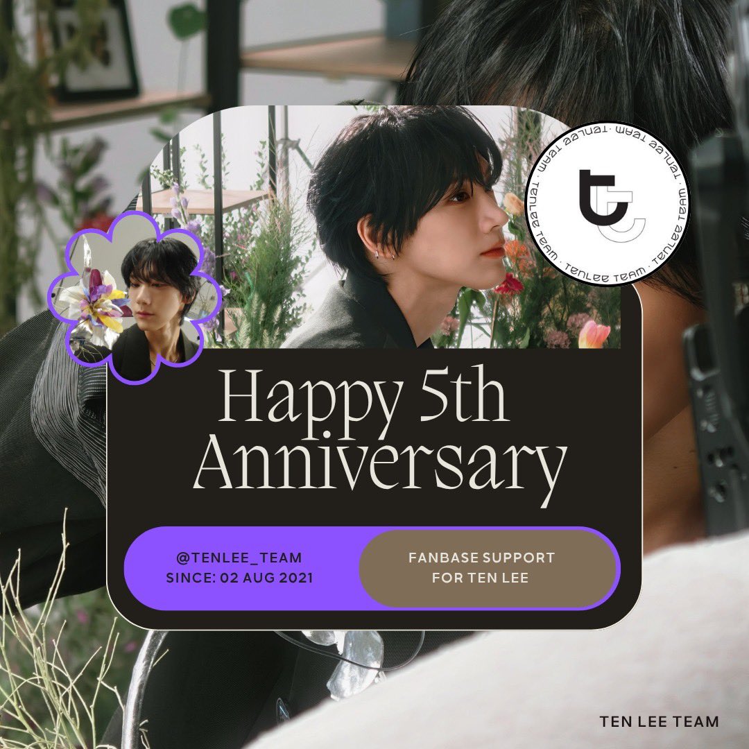 tenlee_team's tweet photo. We are so thrilled to celebrate our 5th anniversary. It has been an absolute joy walking this journey together with TEN and 10vely.  Let's keep creating wonderful things for TEN together. We promise to keep working hard and remain open-minded to new opportunities.

Lastly, Thank you our dearest TEN. Your journey hasn't been an easy, but it is your talent, hard work, and dedication that brought US all together. 

Thank you, @TEN_offcl for always showering us with your boundless love.

TEN LEE TEAM💜