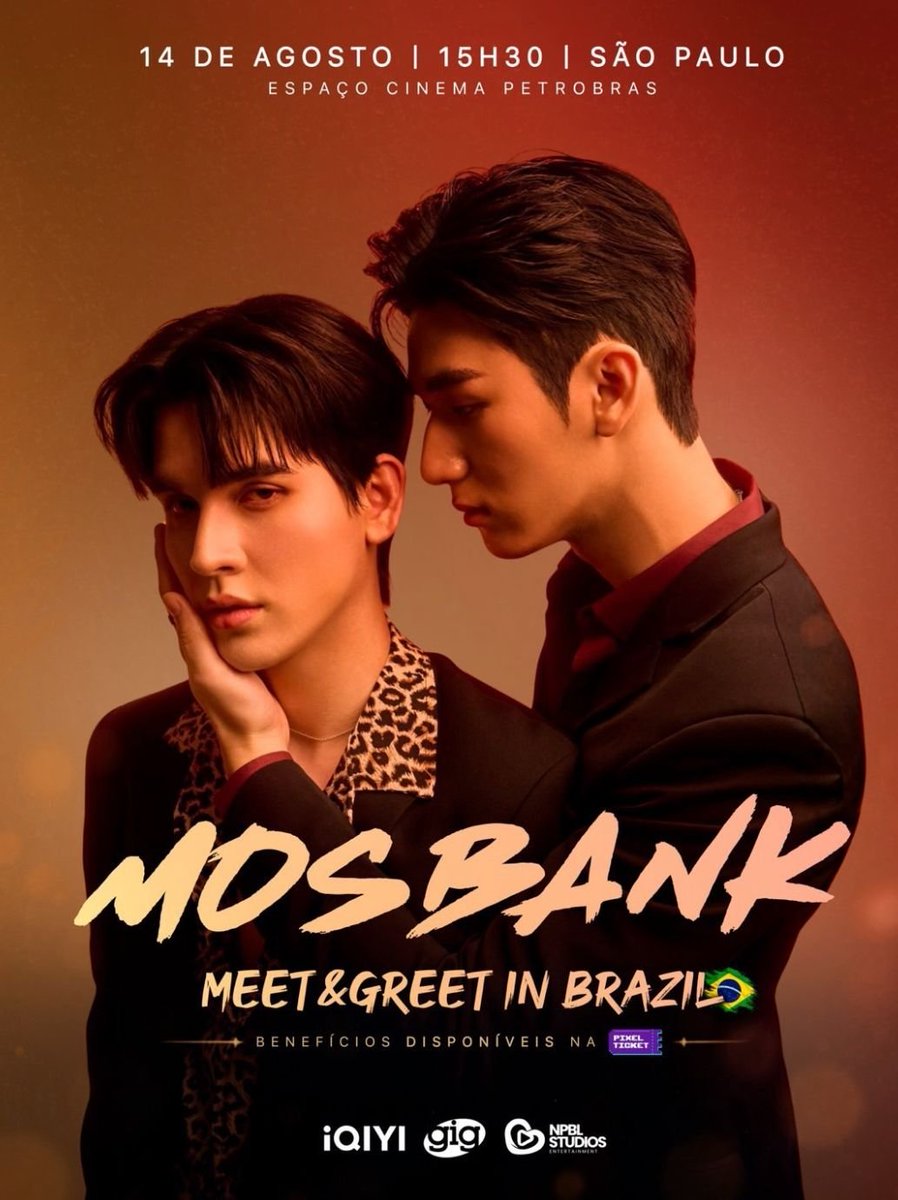 ship_thai's tweet photo. Mos &amp; Bank estão de volta ao Brasil para um Meet &amp; Greet especial em São Paulo!
🎟️As experiências exclusivas poderão ser adquiridas a partir do dia 03/08, às 12h30, por meio da Pixel Ticket.

╭﹕🦋｡♡・𝐀𝐝𝐦 𝐓𝐡𝐚𝐢

#MosBankMGInBrazil #MosBank #MosBankInBrazil #Fanmeetingbl https://t.co/HMaE1Ccdyg