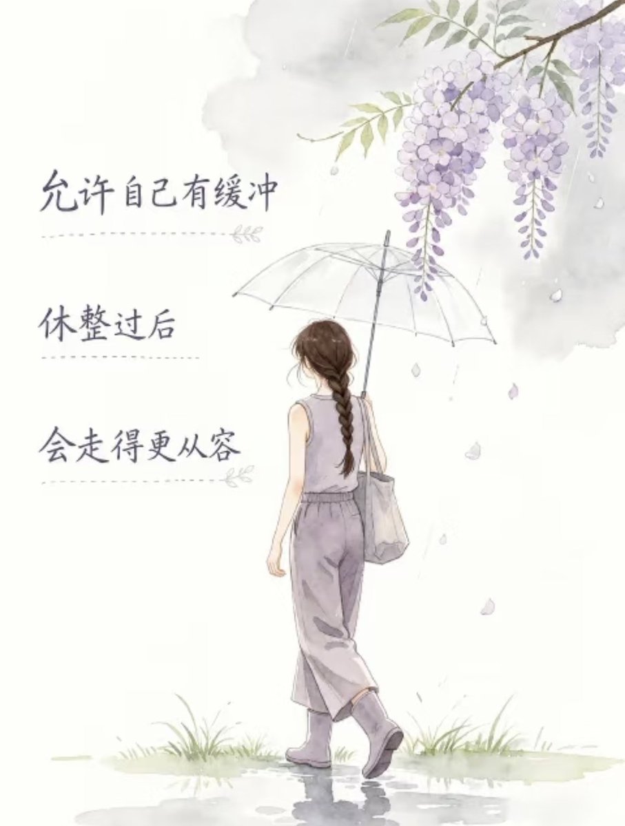 qb131434's tweet photo. 允许自己有缓冲
休整过后，会走得更从容 https://t.co/H66uIIZXln