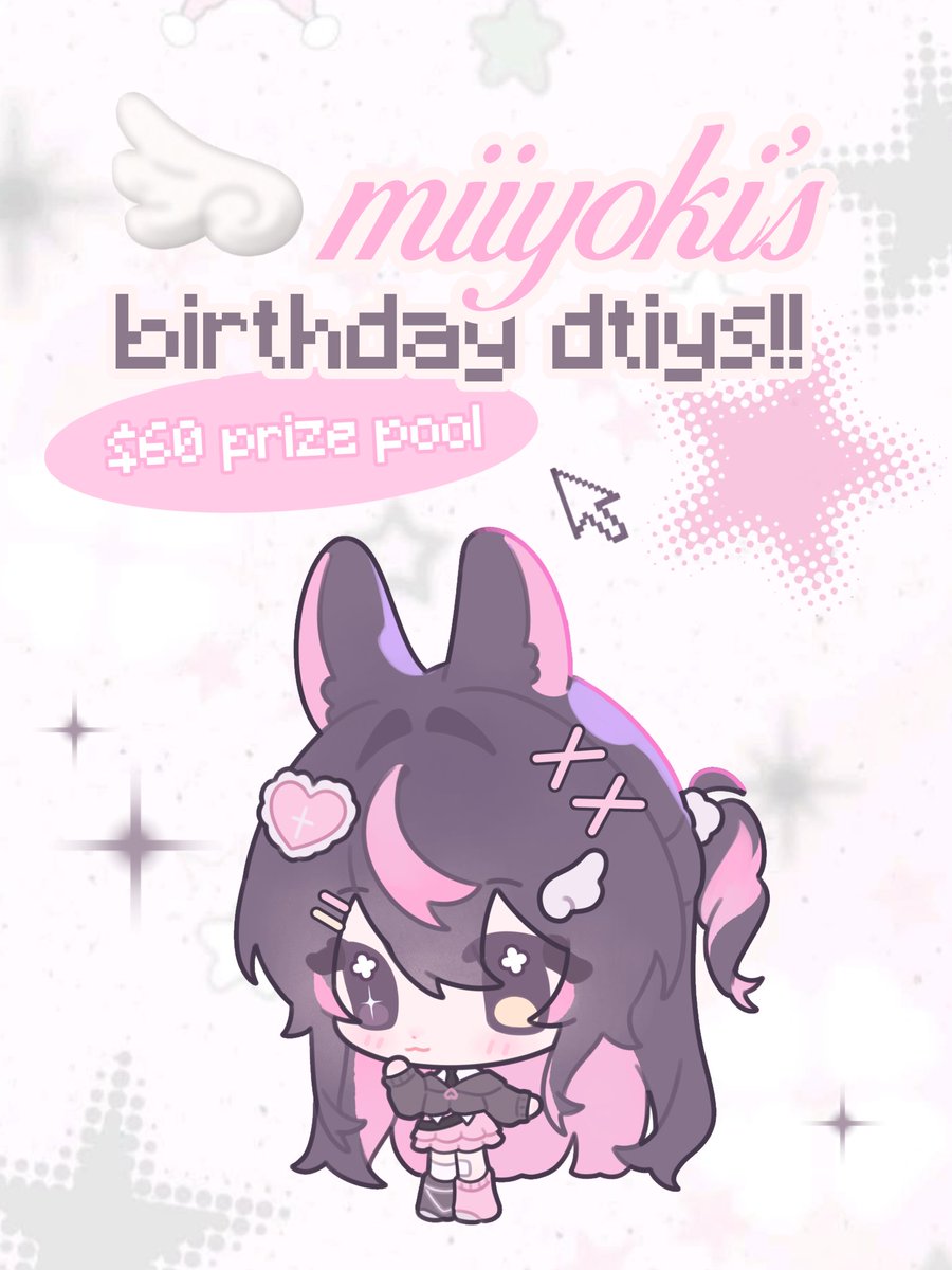 miiyoki_'s tweet photo. Hi!! I'm hosting my first ever dtiys ˚.⋆꒰১ ໒꒱⋆.˚

Info and rules are in the replies below! Anyone is welcome to join :D
#miiyobirthday #dtiys #dtiyschallenge https://t.co/yMolhzEh2l