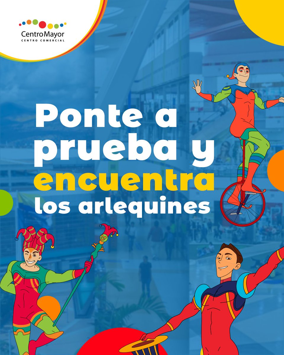 cccentromayor's tweet photo. ¿Serás capaz de encontrar a los arlequines? 🤔Escribe en los comentarios cuánto te demoraste 😎

#NosEmociona #GrandesEmociones #CentroMayor https://t.co/3am7FpJ1wt