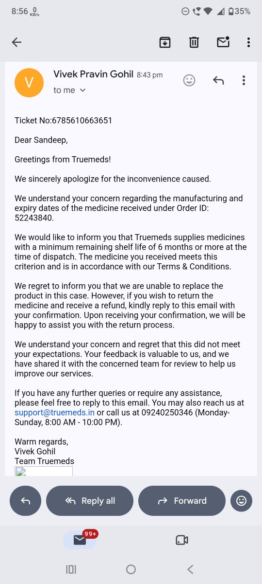 sanddy2010's tweet photo. @Truemedsindia Is it fair to sell a 3-year shelf-life product after 2.5 years?

Your support says only 6 months shelf life is required. Order #52243840: Glentadine 5% Solution, MFD 02/2025, EXP 01/2027. Fair for customers? #ConsumerRights https://t.co/eouBSveLqr