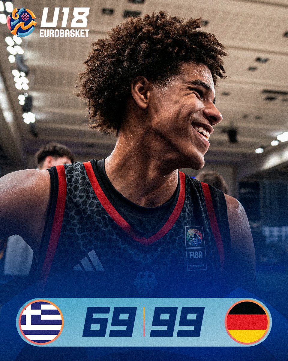 EuroBasket's tweet photo. 🎟 The last #FIBAU19 World Cup ticket goes to Germany! 🇩🇪

#U18EuroBasket x @DBB_Basketball https://t.co/YxP1qhuBQB