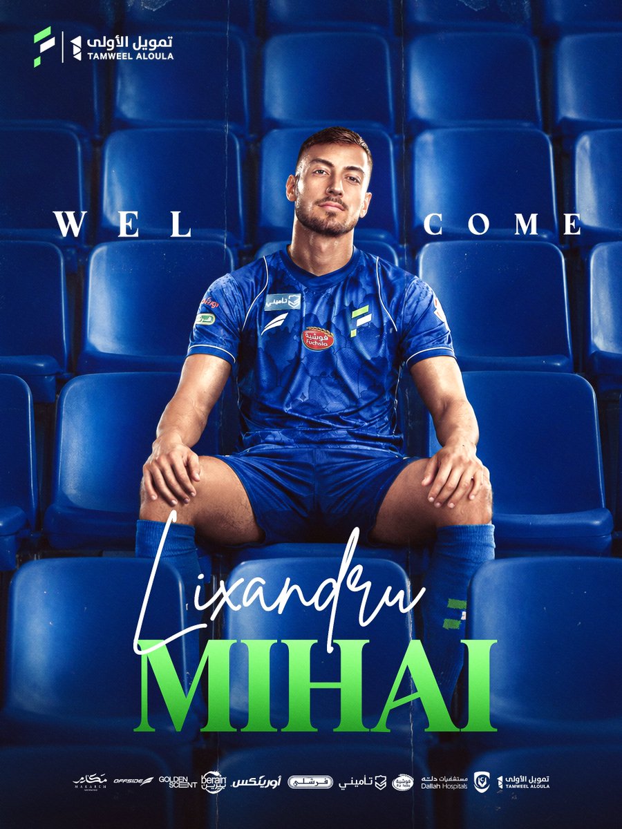FatehClub's tweet photo. رحبوا بالفتحاوي الجديد 🦊
ليكساندرو ميهاي 🇷🇴💙 https://t.co/w4uj1YIIft