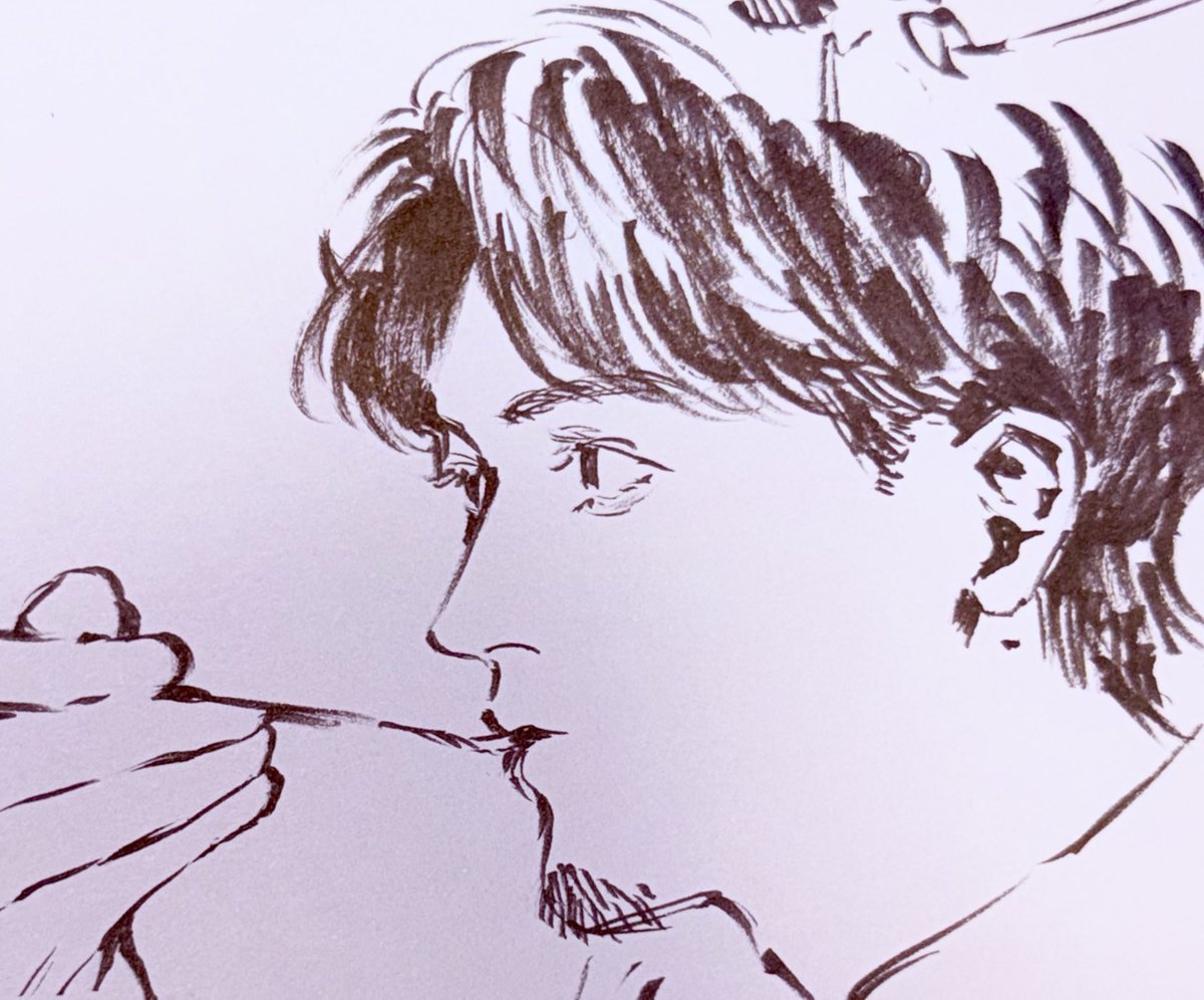 boku4_S's tweet photo. 筆ペンで上沢さん https://t.co/OYBzVeQdYX
