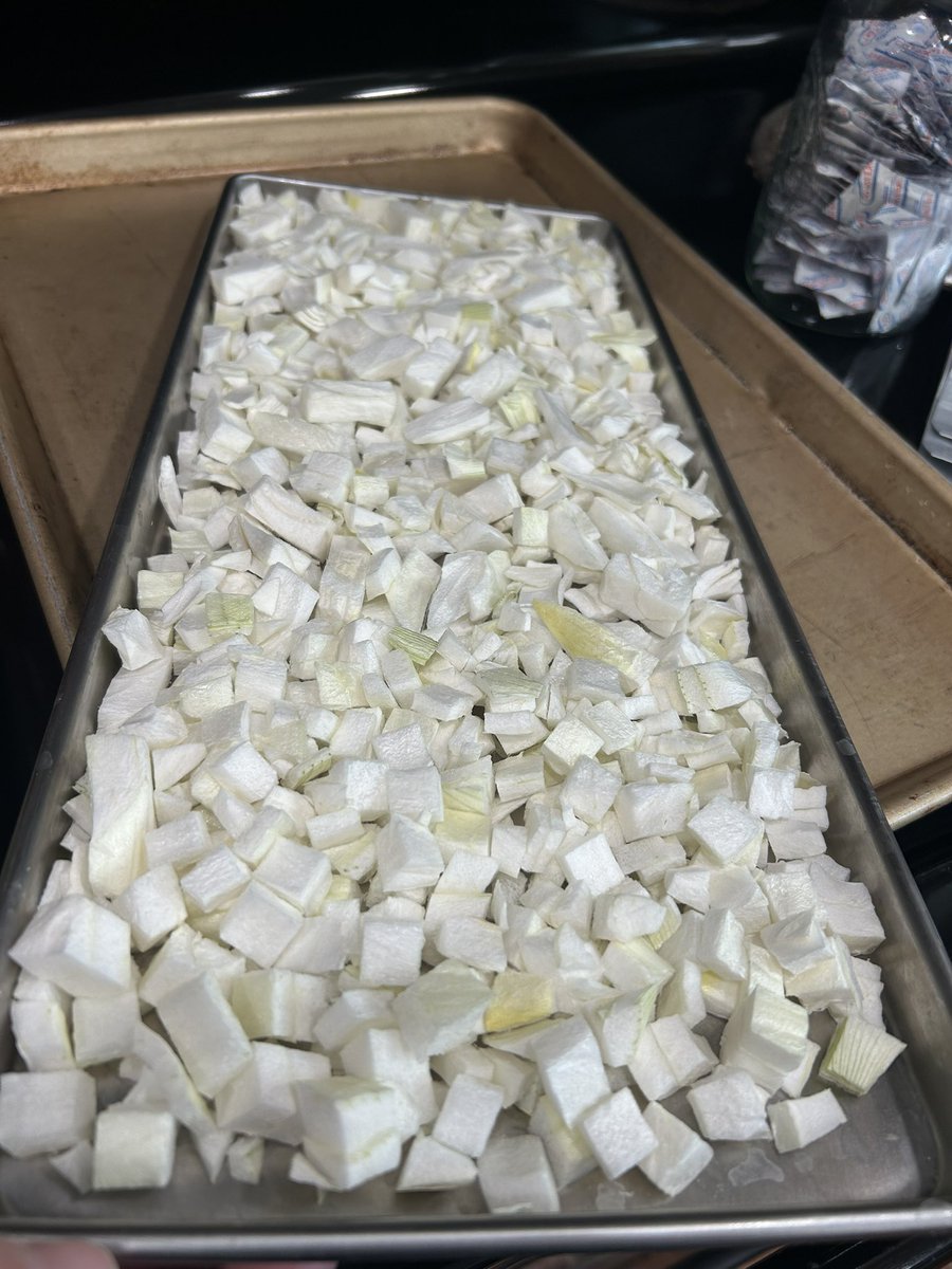 JustAmyMcC's tweet photo. Day 2:
Every Bit Counts Challenge

Unloading the freeze dried onions. 1 medium sized load gave me 4 bags for long term storage, and 1 half gallon & 1 quart jar full for short term use. 

Staying away from the “product” stores and starving the system! 

#EveryBitCountsChallenge for the month of August. Please share all of your preserving this month too.