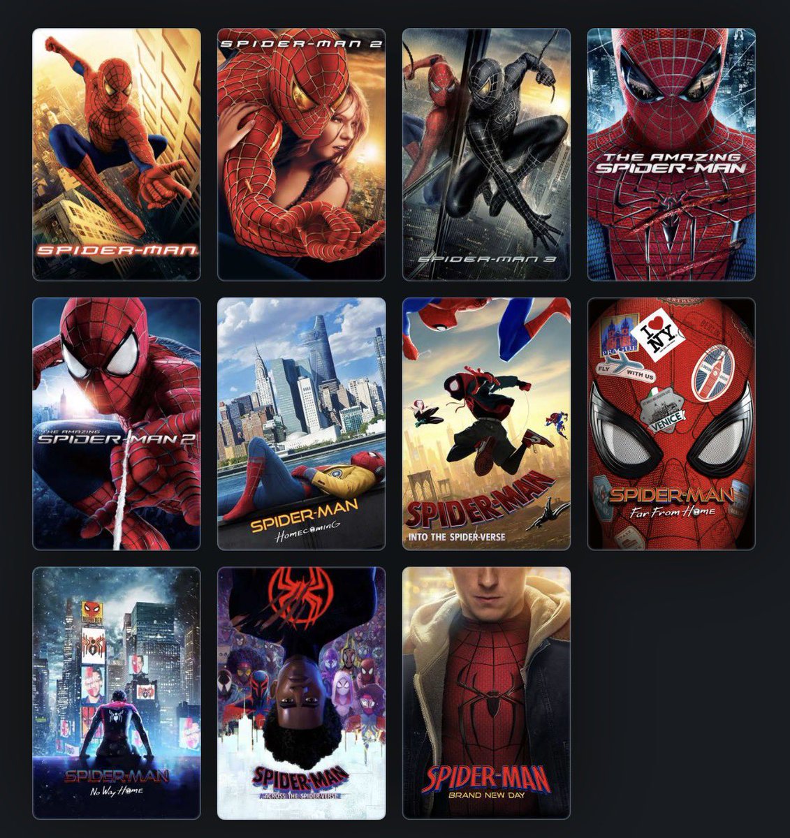SpideysSource's tweet photo. What’s your Spider-Man ranking after #BrandNewDay https://t.co/SIv6GNgq9E