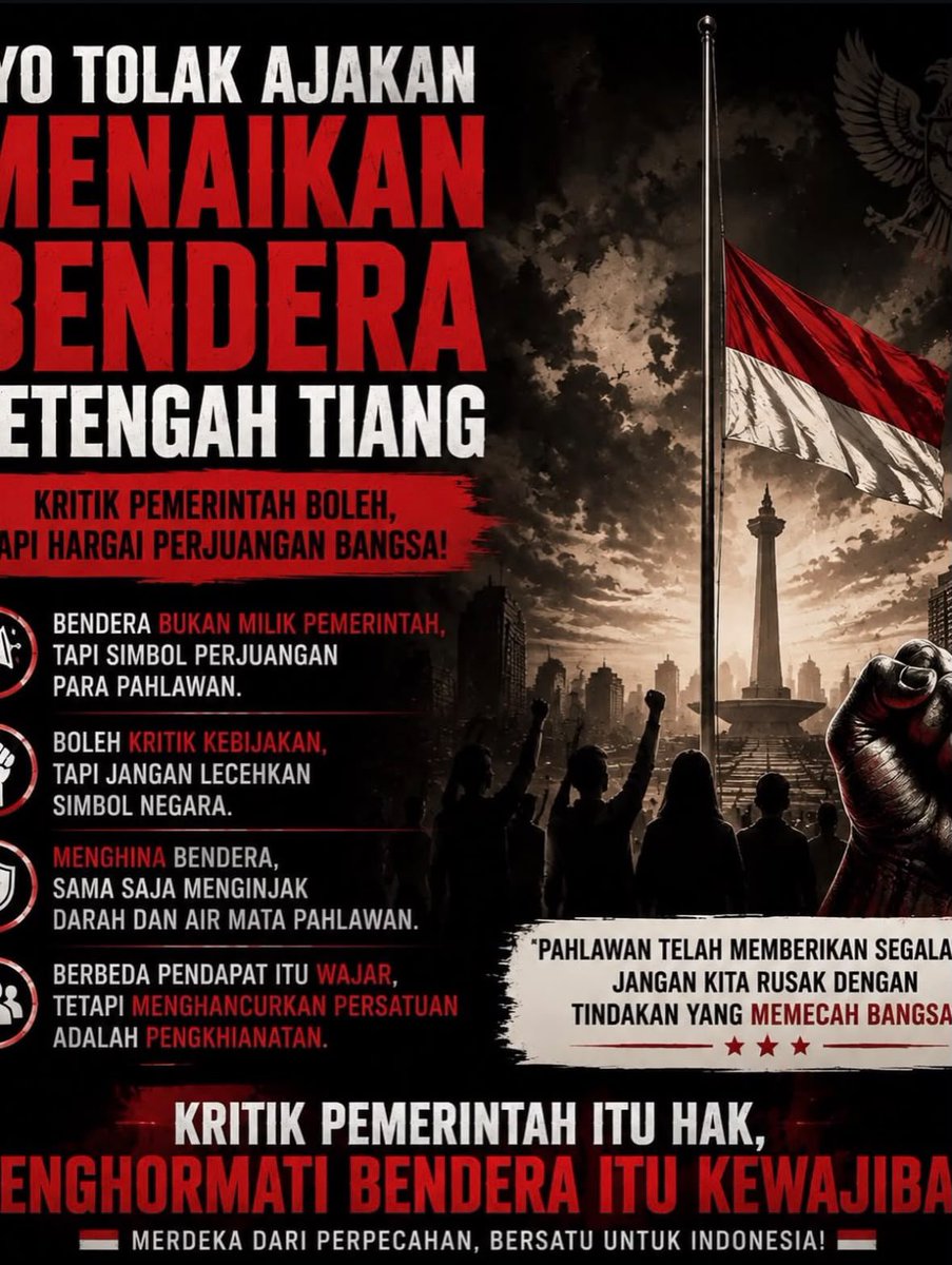 sayaacoo's tweet photo. 🇮🇩 #DirgahayuIndonesia #HUTRI81 #IndonesiaMerdeka #17Agustus #MerahPutih #BanggaIndonesia #BhinnekaTunggalIka #IndonesiaBersatu https://t.co/tjSKSykArz