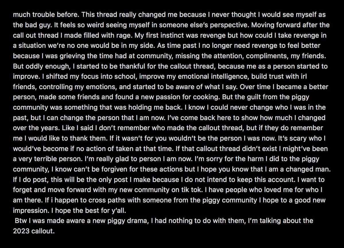 ThatTomBear12's tweet photo. This has nothing to do with recent events. This is about me in 2023 https://t.co/thn7cFsvbk