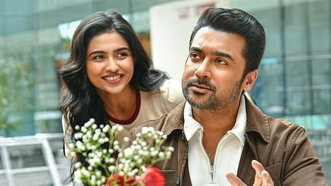 CinemaWithAB's tweet photo. Producer #NagaVamsi:
"It's my promise to the #Suriya sir fans, that we will be giving SanjayRamasamy after a long time via #VishwanathAndSons🥰. Don't think I'm arogant, I'm so confident that this film will be AlaVaikunthapurramuloo from Tamil🔥. Gen-Z crowd will going to love MamithaBaiju😀. There's a scene between Suriya, Mamitha & Radhika in 1st half which gonna be crazy🤞. Film came out very well"