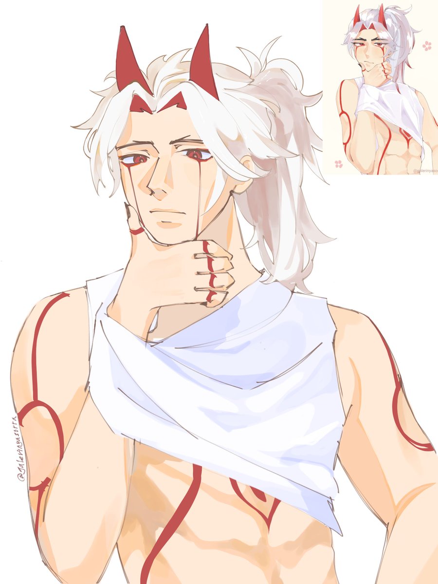 galerinyasoraa's tweet photo. redraw from 2024

#itto #aratakiitto #GenshinImpact https://t.co/e7BfL6YEhf