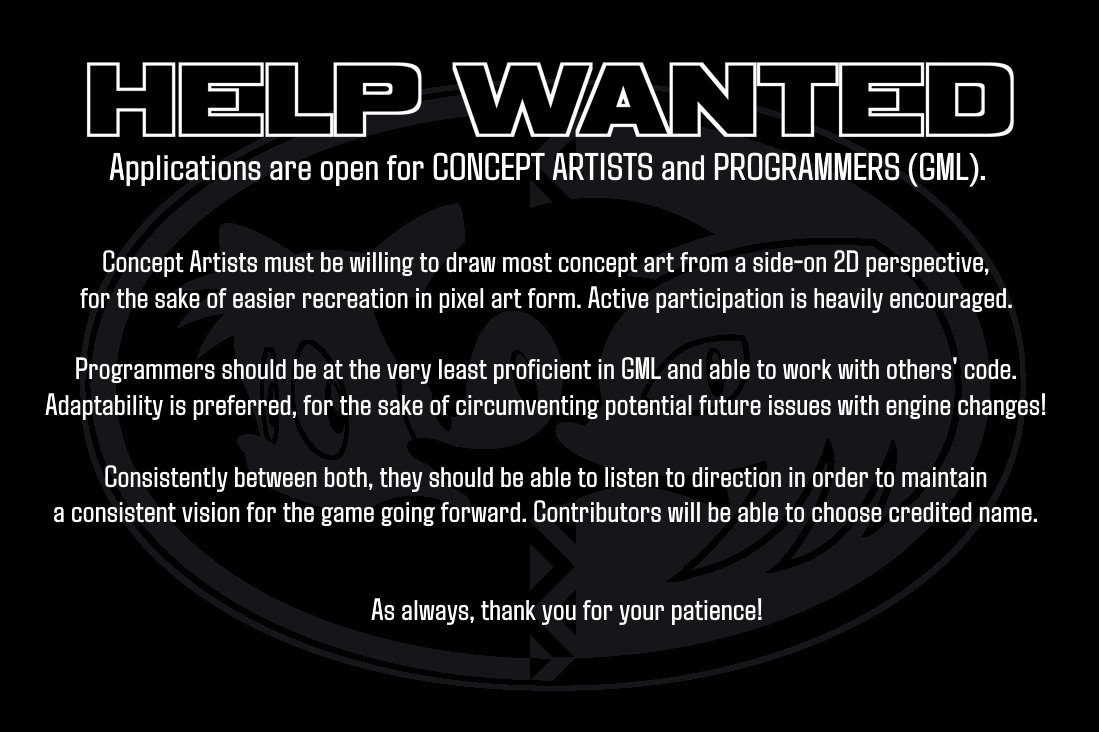 Sonic_XG's tweet photo. We're opening up positions for Programmers (GML) and Concept Artists in order to streamline development for Sonic XG.

If you're interested and match the present qualifications, feel free to write an application (or DM us) with a portfolio of your work.

https://t.co/WrVKQgCQts https://t.co/btajAXKxre