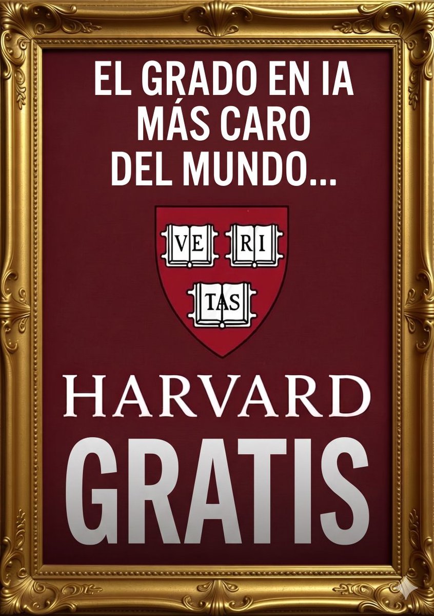 Antonio_RodriIA's tweet photo. Harvard ha hecho gratuito todo su catálogo de cursos sobre IA.

Sin tarjeta de crédito. Sin suscripción.

Y, probablemente, quienes más lo necesitan serán los que lo ignoren.

Cinco cursos que yo haría, en este orden:

1. Introduction to Generative AI

Cómo funciona realmente la IA generativa, paso a paso.

🔗 https://t.co/Te8VT6yn3H

2. The Basics of Generative AI

Sin jerga. Solo explicaciones claras.

🔗 https://t.co/SPzQv5Yo8E

3. Prompt Engineering

Cómo obtener mejores resultados de cualquier modelo.

🔗 https://t.co/ZLj8ERDJLd

4. Beyond Chatbots: System Prompts and RAG

Cómo pasar de casos de uso básicos a aplicaciones reales.

🔗 https://t.co/fdYsRni15T

5. CS50x 2025: Artificial Intelligence

LLMs, redes neuronales y aplicaciones en el mundo real.

🔗 https://t.co/FxcoybPAla

Solo con los dos primeros cursos tendrás una base mucho más sólida para tomar decisiones sobre IA que la mayoría de las personas que se sientan en una sala de dirección.