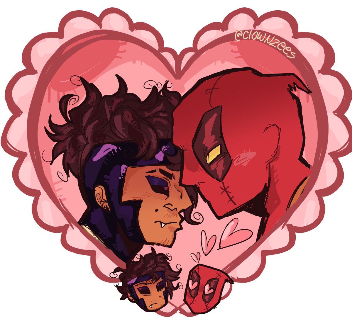 clownzees's tweet photo. gampool blunt 
#deadpool #gambit #xmen https://t.co/JG1xVEnDhl