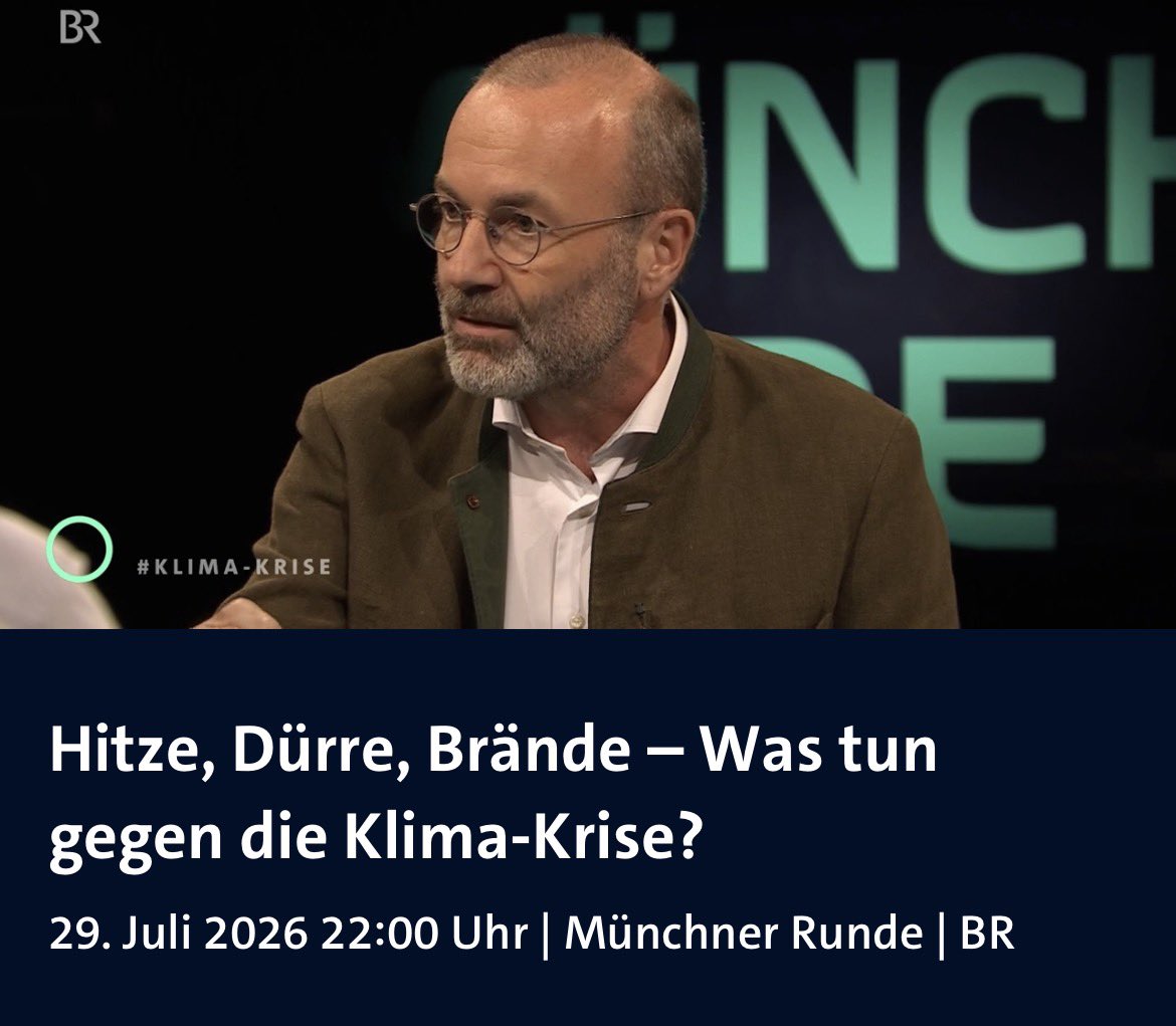 SusanneBaessler's tweet photo. Der mutmaßliche Agora-Lobbyist 🇺🇸🇨🇳 Weber (CSU), der seit den 1990er-Jahren mutmaßlich privat an Umweltberatung verdient, diskutiert mit der mutmaßlichen Agora-Lobbyistin 🇺🇸🇨🇳 Luisa Neubauer deren längst widerlegte Klima-Behauptungen beim BR. 

Praktisch, dass Weber (CSU) und von der Leyen (CDU) Ende 2019 den durch BlackRock 🇺🇸 ausgearbeiteten Agora Green Deal 🇺🇸🇨🇳 mutmaßlich über die Agora EGD mit Hal Harvey, Vanguard 🇺🇸 und der Kommunistischen Partei der VR China 🇨🇳  geschlossen haben. 

Die Reemtsma-Cousine der auf besorgtes Mädchen machenden 30-jährigen FFF-Aktivistin war jahrelang Mitglied im Aufsichtsrat der Agora 🇺🇸🇨🇳 von Hal Harvey 🇺🇸. 

WEN VER^RSCHEN SIE HIER EIGENTLICH MUTMASSLICH WIEDER WEBER MIT IHREM MUTMASSLICH VOLLKOMMEN VERLOGENEN AGORA-LOBBYISTEN-TREFFEN 🇺🇸🇨🇳⁉️

#RücktrittManfredWeber #CDU_CSU_abwählen #RücktrittVonDerLeyen #AgoraVerbieten 
@ManfredWeber @Markus_Soeder @MartinHuberCSU @CSU @csu_bt @EVP_DE @EPP @CDU_CSU_EP @CDU @cducsubt @vonderleyen #GrünenVerbotSofort @DasErste #BR #MünchnerRunde #ÖRRabschalten
