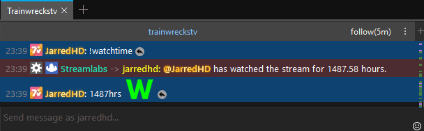 JarredPeebles's tweet photo. I miss the twitch days 1487 hours watched (Degen early Aussie hours) since 2021 Huge W @Trainwreckstv , enjoying the days on kick for gambling since i like you doing those big bets instead of me Lmao https://t.co/8JUTRIuuVm