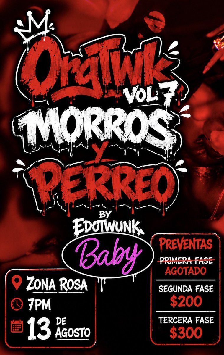 Morros_Mx's tweet photo. Los esperamos este 13 de agosto.
📍baby club 
🕖 7:00 pm
Información https://t.co/RuSt2RpRJR https://t.co/w7t0LCS48s
