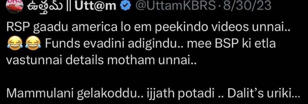Cryptoguy369's tweet photo. @RSPraveenSwaero @TelanganaCOPs @KTRBRS 😂😂 https://t.co/b0PO2Etih7