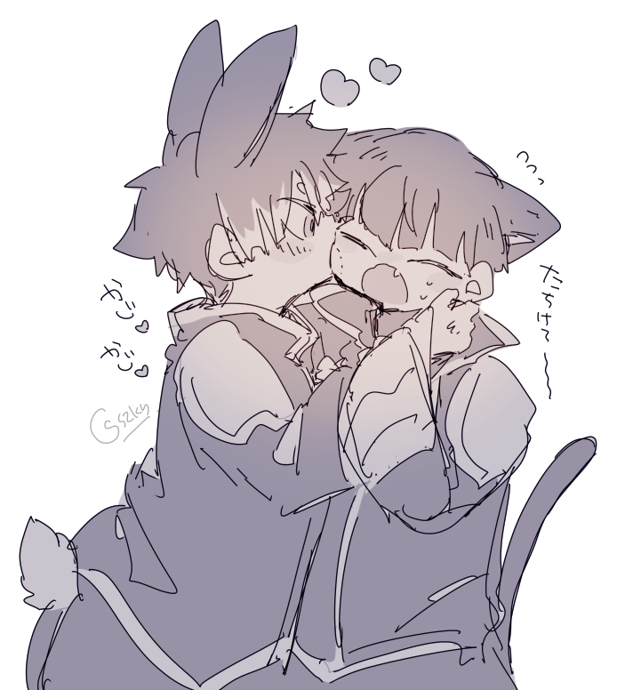 RT @szkn_: 🐰🐱