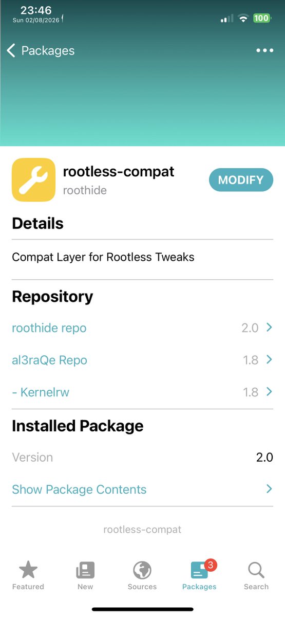roothideDev's tweet photo. rootless-compat get updated to 2.0 for better tweak compatibility with ios17.0+SPTM devices 🎉 https://t.co/7C8fTQBSbZ