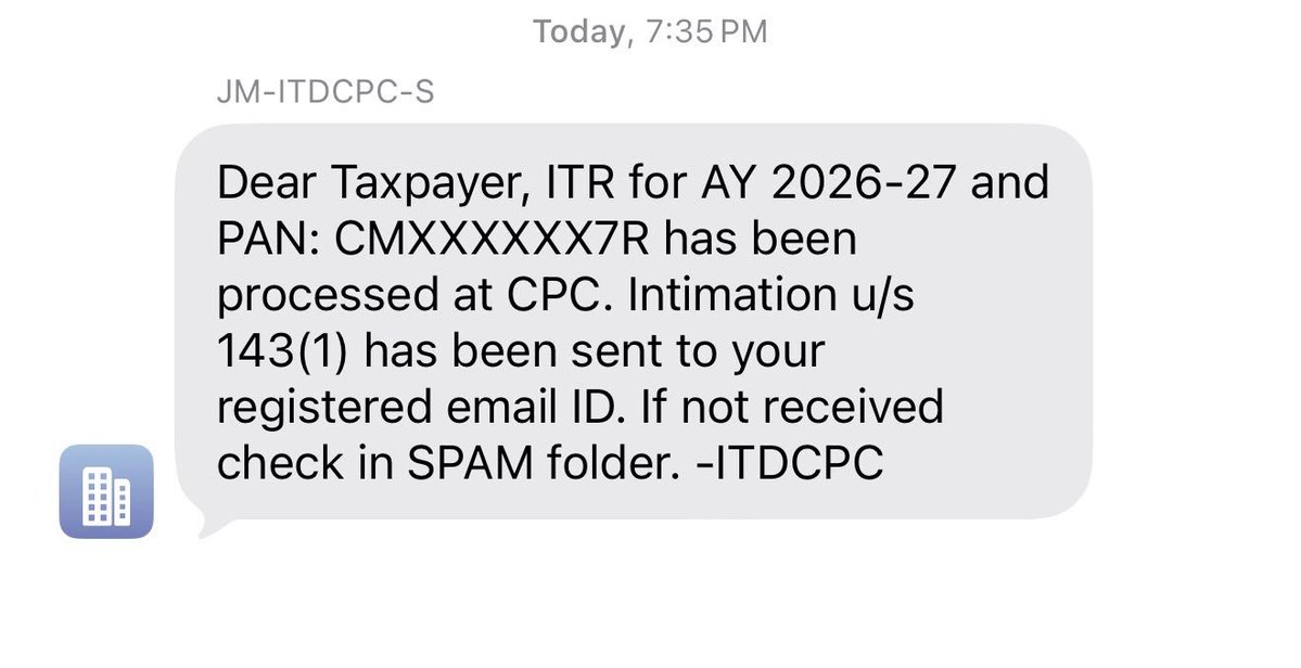 MumbaichaDon's tweet photo. My son's ITR was e-filed today at 6:19 pm.

Same day:
7:35 pm- ITR Processed
7:39 pm- IT Refund credited to bank a/c

Something that was unimaginable under Incompetent CONgress Govt.

This's how Modi Sarkar has "ruined" Bharat.

This's what for FM .@nsitharaman Ji gets criticism. https://t.co/FOx4jjKMre