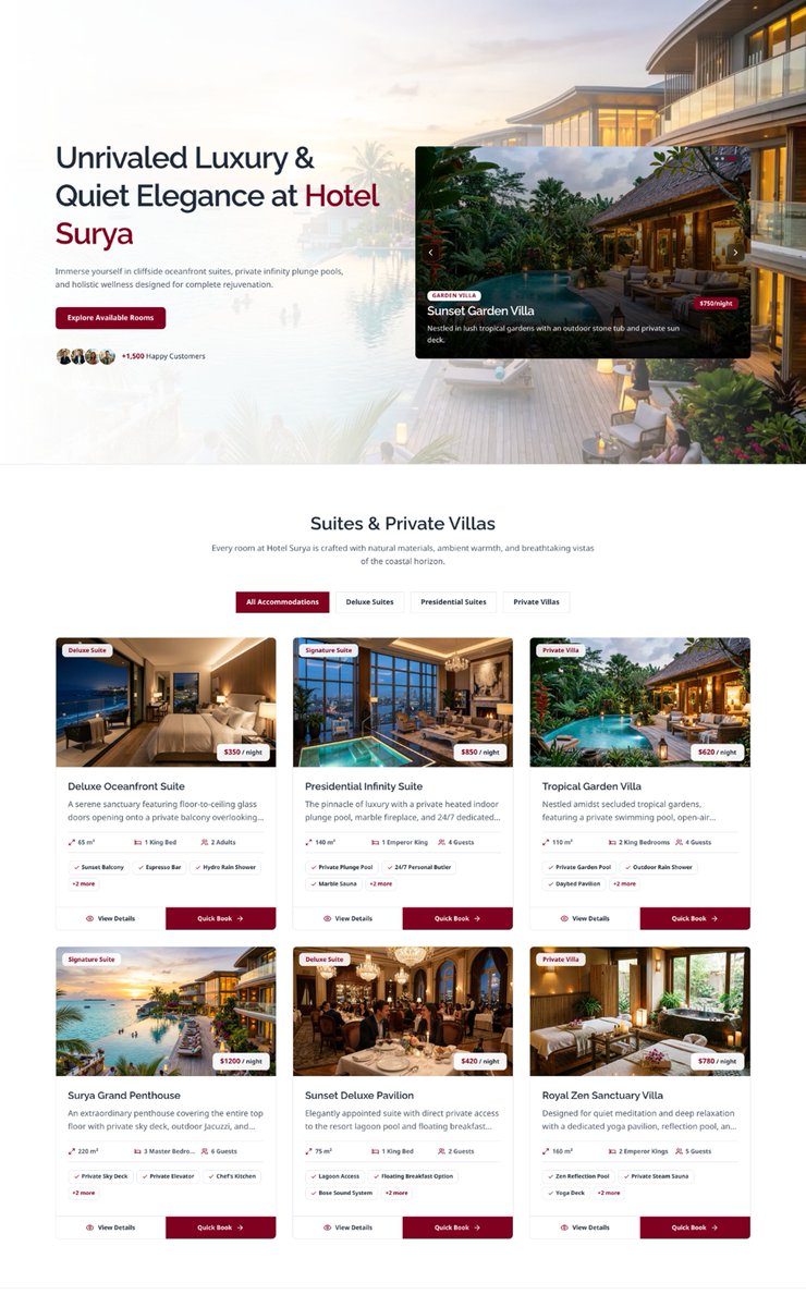 SuryaarioPrata2's tweet photo. permisi kak izin mencoba hal baru🙏

OPEN JASA BIKIN WEB LANDING PAGE 🎊

Website booking hotel untuk projek freelance ku. 

#websitedevelopment #landingpage #uiux https://t.co/xTBZY82wvJ