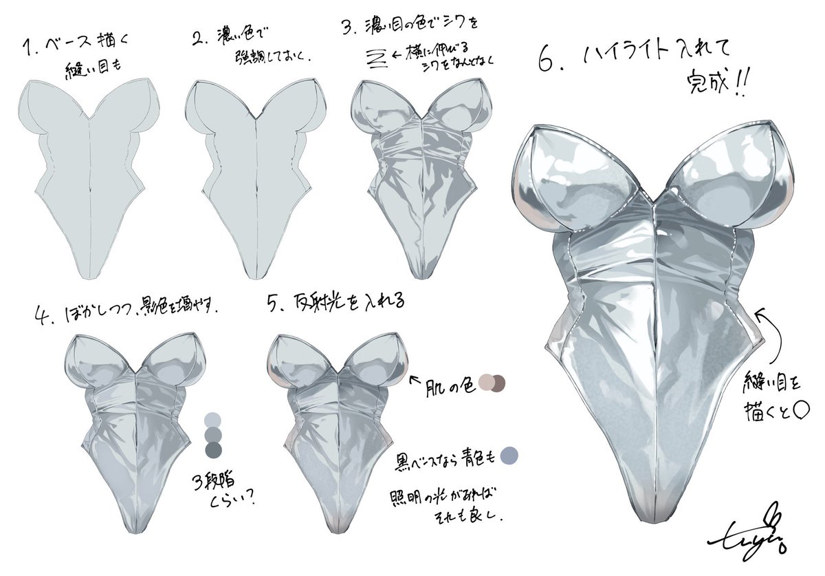 _nagatuyu's tweet photo. 自己流のエナメル質感の出し方✍
8月はまだまだバニーの日があるので、今からでも間に合います！！！ https://t.co/OlBGuC2TOb
