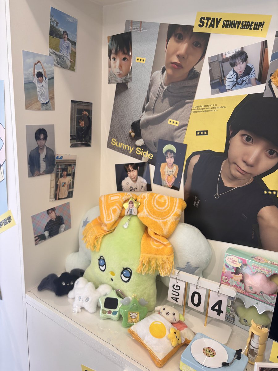 nuyaa_u's tweet photo. 들어갈 때 료 음성이 나오는거 귀여웠는데
내부도 료랑 룐룐이로 가득차서 귀여웠어요💛

#Sunny_Side_Ryo https://t.co/XNu31RtJU5