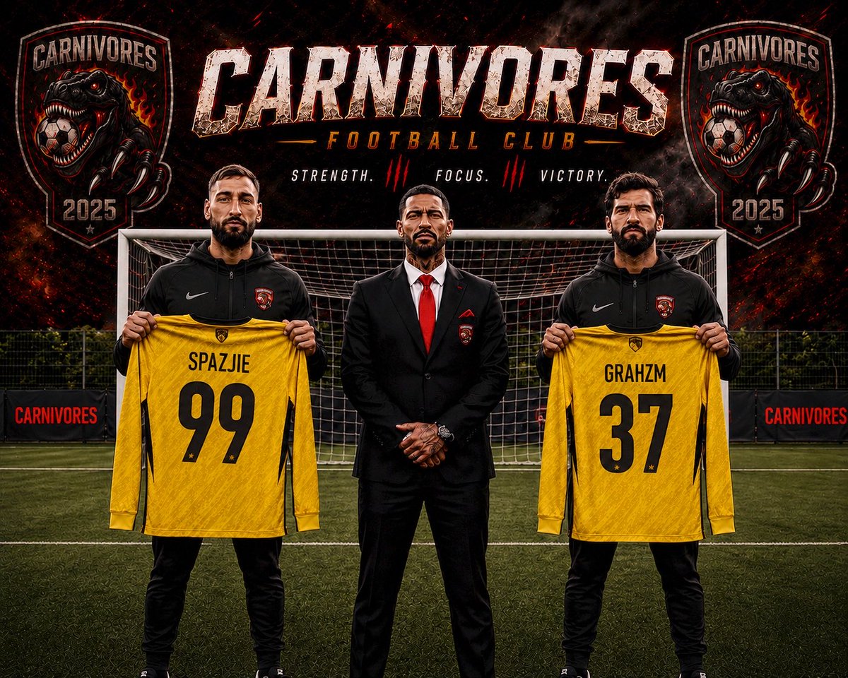 CarnivoresFC's tweet photo. 🚨 Carnivores would like to announce the signings of our new goalkeepers ahead of season 19 in @VPGPremier 🧤! Welcome @37Grahzm @juii_1574 https://t.co/kKrtoQ8NZ4
