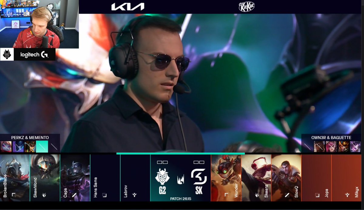 Sheep_Esports's tweet photo. The five legendary G2 🇪🇺 2019 players in one picture:

🇩🇰 Wunder  — SK Toplaner
🇵🇱 Jankos — G2 Content Creator
🇩🇰 Caps — G2 Midlaner
🇭🇷 Perkz — G2 Head Coach
🇸🇮 Mikyx — SK Support https://t.co/4kfXyFMq5E
