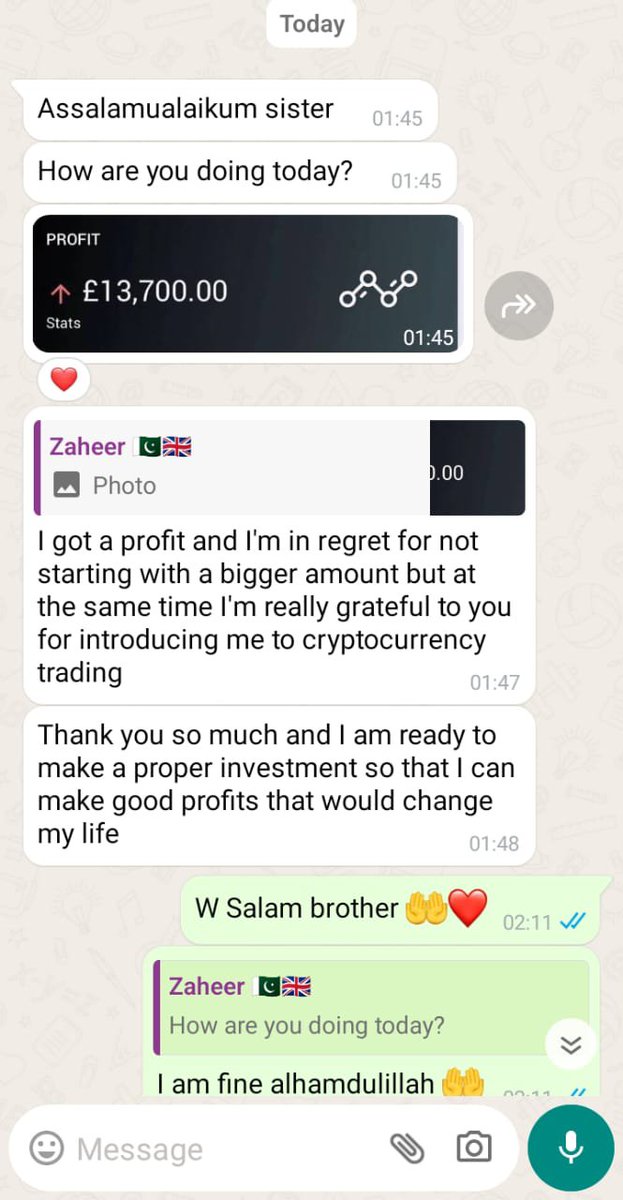 PJeriq17194's tweet photo. Congratulations 🍾🍾🎊🎊🎉🎉from my investor who received his profits successfully thanks for your wonderful feedback I’m proud of you 👍 😍❤️❤️😍 https://t.co/RRwOOqCoag