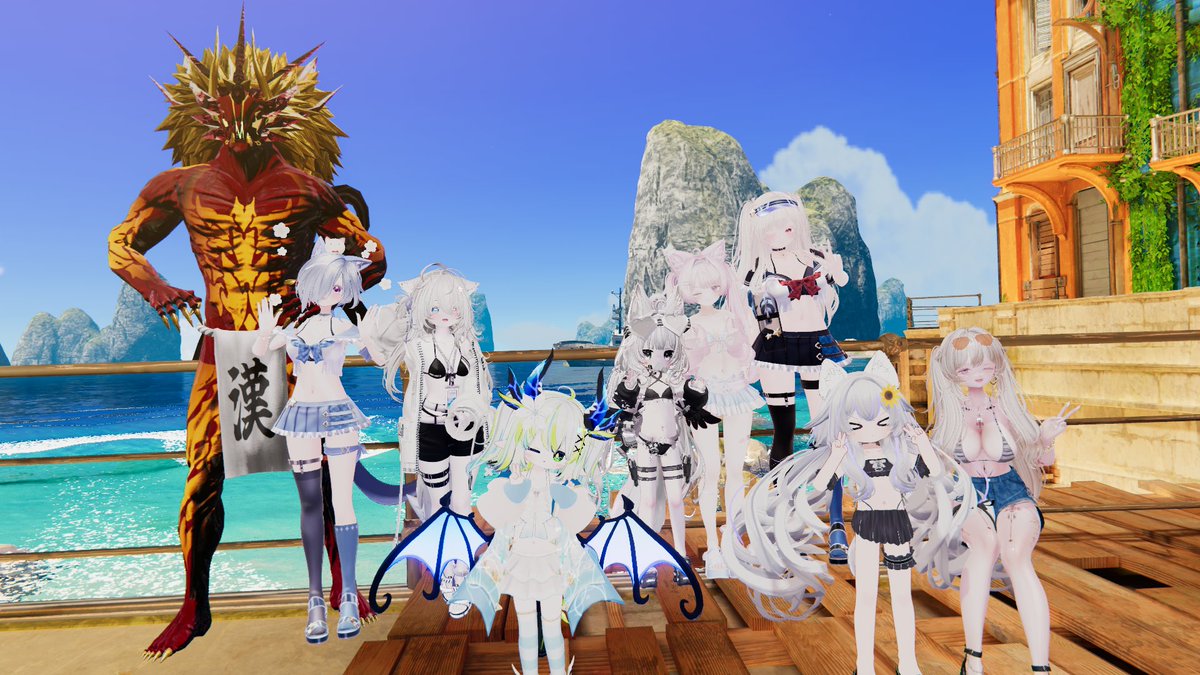 riolockle's tweet photo. #VRCスクール #VRCスクール16期3組宿題提出
16-3で水着撮影会！
たくさん撮影できて楽しかった～！
くらたすさんありがと～！
みんなかわいい～！ https://t.co/x6lFAkYlUL