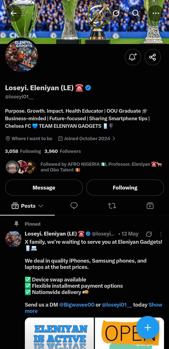 vanda3454's tweet photo. @Bigwavee00 Even if nah 1k boss 
I go appreciate 
7053368385
Opay https://t.co/xyQFUumClt