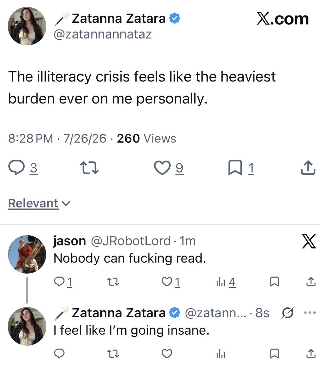 karikeone's tweet photo. When the literacy crisis feels like the heaviest burden ever on me personally and it's contingent on scrolling up a few centimeters. :'( https://t.co/jmBtSXmL0r