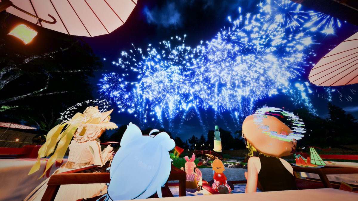 mic_microphone_'s tweet photo. 今日のブイ茶
＃まめひなた
＃パグ３D
#vrchat https://t.co/2oVdqYzKHA