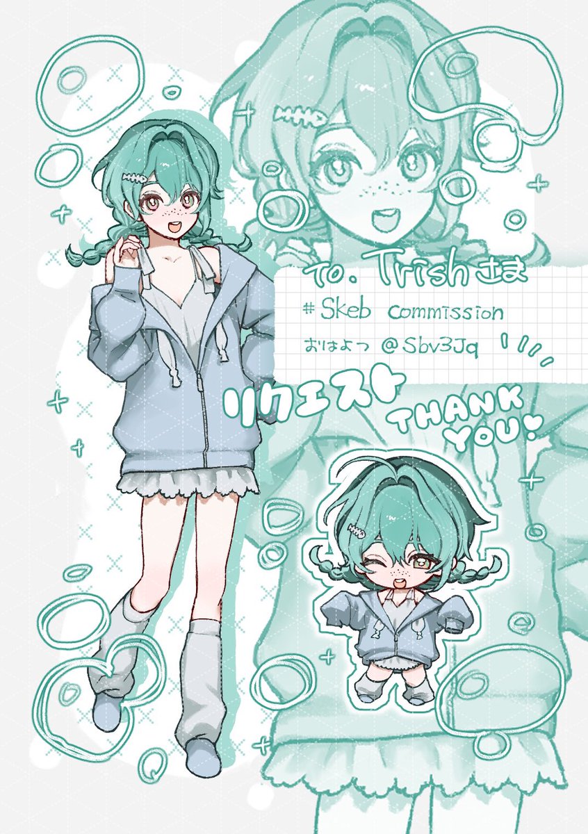 Sbv3Jq's tweet photo. #Skeb 納品しました🐚✨ https://t.co/xVA2ibsOSo