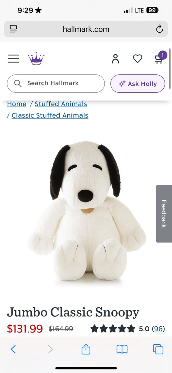 satellitenicole's tweet photo. you want to restock this giant snoopy soooo bad @Hallmark PLEASE PLEASE PLEASE PLEASE PLEASE https://t.co/qJQLmSfDjo