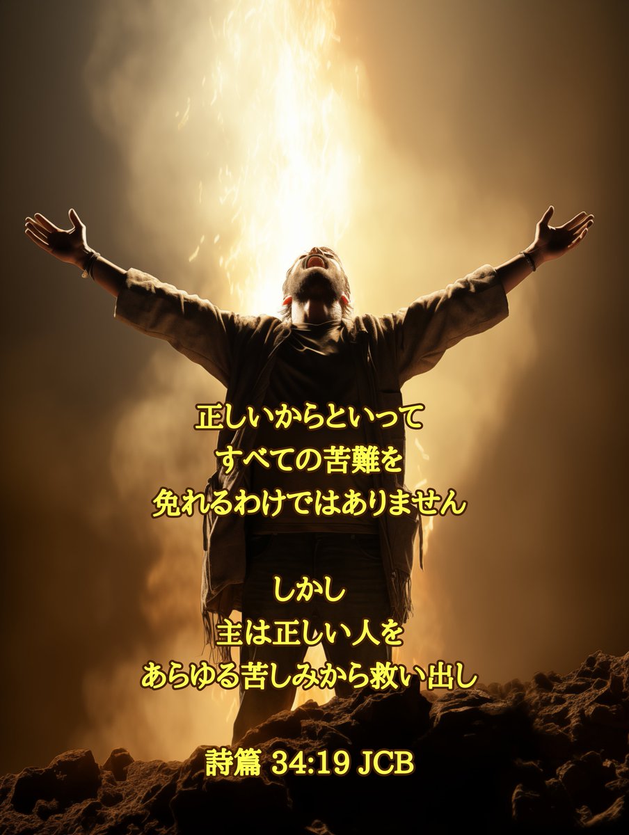 Akita_Calvary's tweet photo. 2026年8月3日
今日の聖句

正しいからといって、
すべての苦難を
免れるわけではありません。

しかし、
主は正しい人を
あらゆる苦しみから救い出し、

詩篇 34:19 JCB https://t.co/VDGwF7DIDj