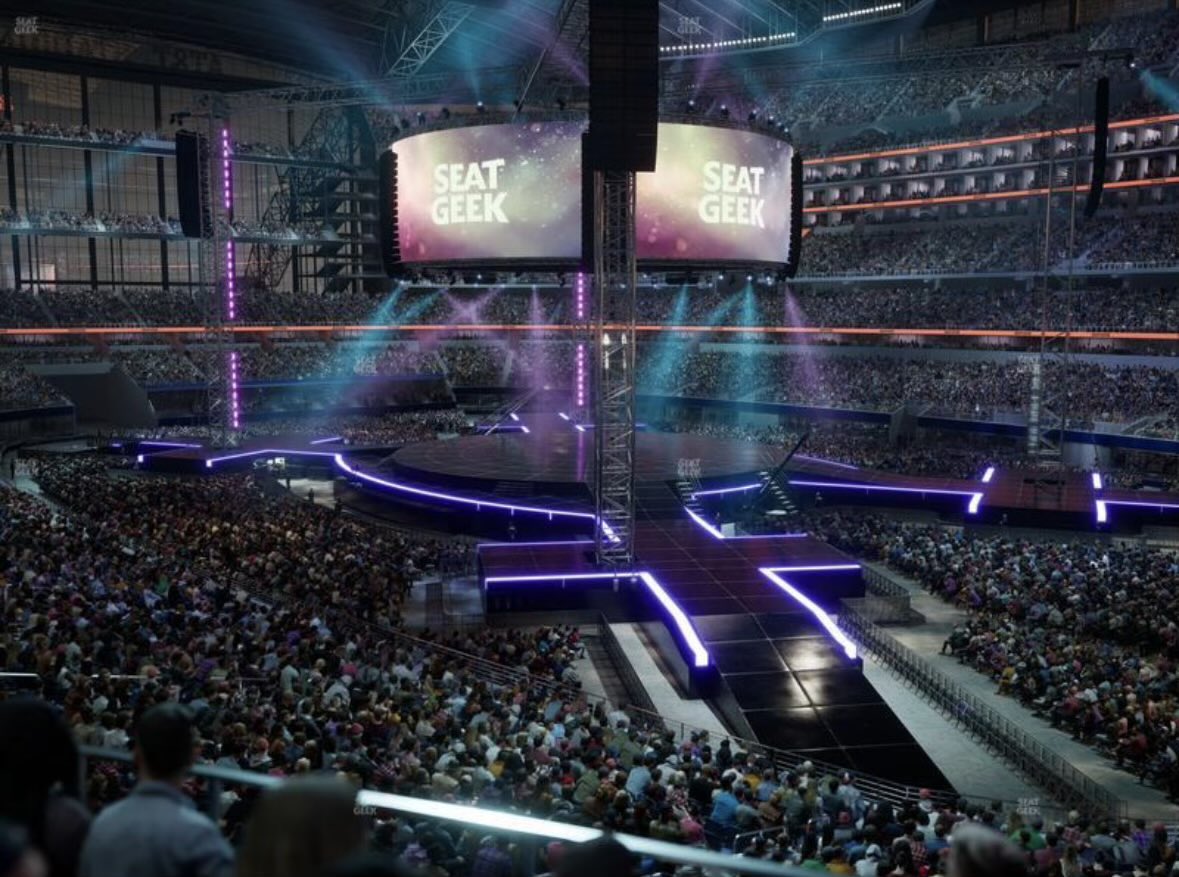 AlsoArmy's tweet photo. anyone that’s been to the bts tour so far and was seated in the corners, has the pole thing gotten in the way. this is what my generated view looks like and i was curious (but i know ill fun have regardless) https://t.co/kt4yuYDkBJ