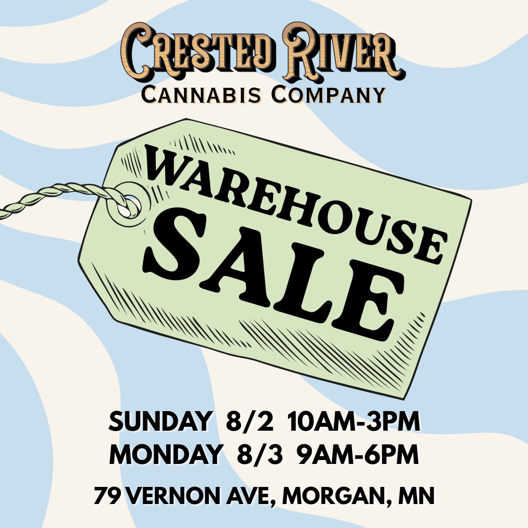 crivercc's tweet photo. We’re all set for our Warehouse Sale and we can’t wait to see you!

Today until 3pm and tomorrow 9am-6pm, we’re clearing out discontinued products, overstocks, scratch and dent items, and limited leftovers. 

In-store only. 21+. https://t.co/yiWBYAyVeZ