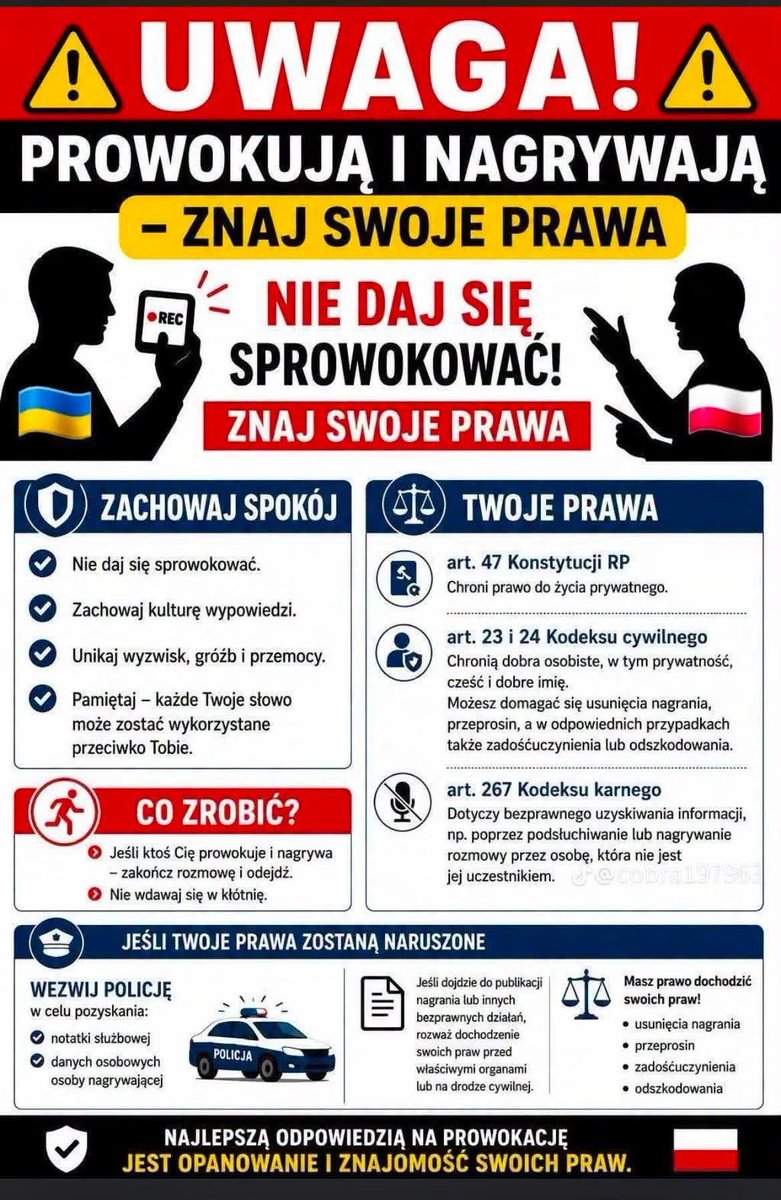 znowu_samolotem's tweet photo. Instrukcja jak się bronić przed ukraińskim prowokatorem. 
Przyda się? https://t.co/oMRgsPttHo